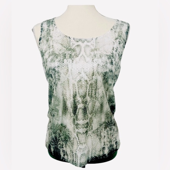 CHICO'S NEUTRAL BATIK SEQUIN TANK
VETIVER CHICOS SIZE 2 - Picture 1 of 3